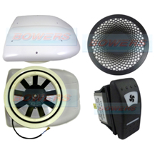 12v Low Profile Motorised Turbo Roof Air Vent & Extractor Fan
